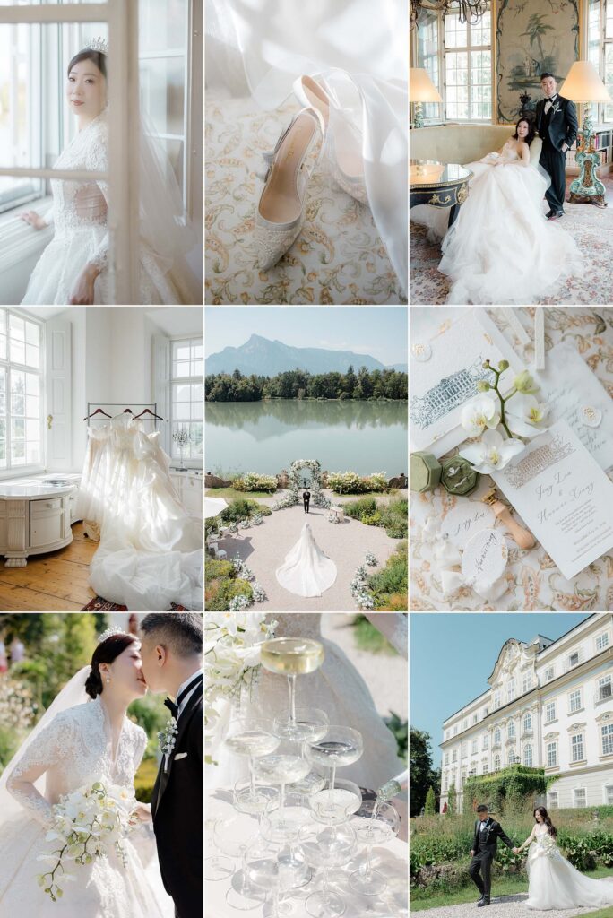 Fine art wedding photography Schloss Leopoldskron by Liliia Chuba