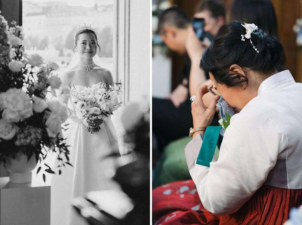 Emotional wedding ceremony Belvedere Vienna
