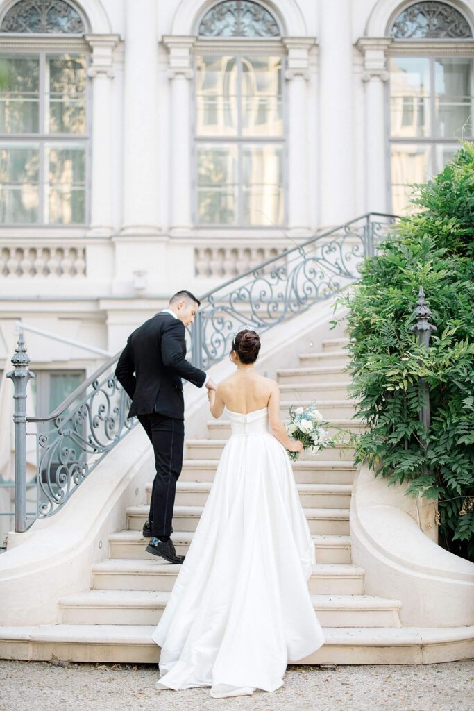 Destination wedding reception Palais Coburg Vienna fine art photography
