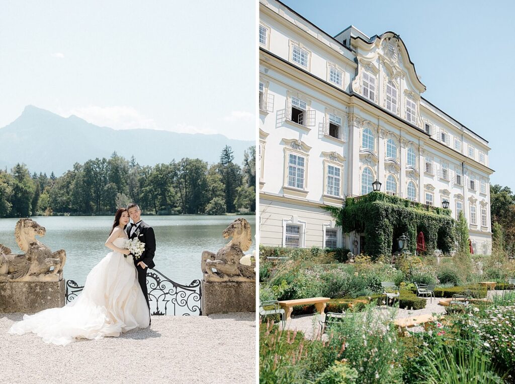Fine art wedding photography Schloss Leopoldskron by Liliia Chuba