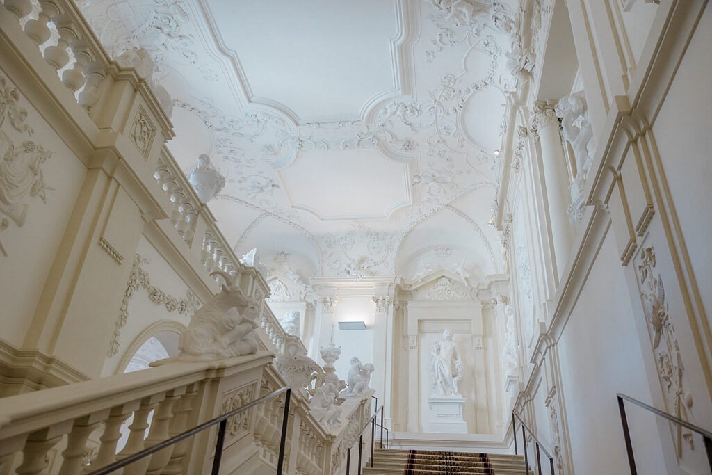 Baroque interior rooms Stadtpalais Liechtenstein wedding photography Vienna
