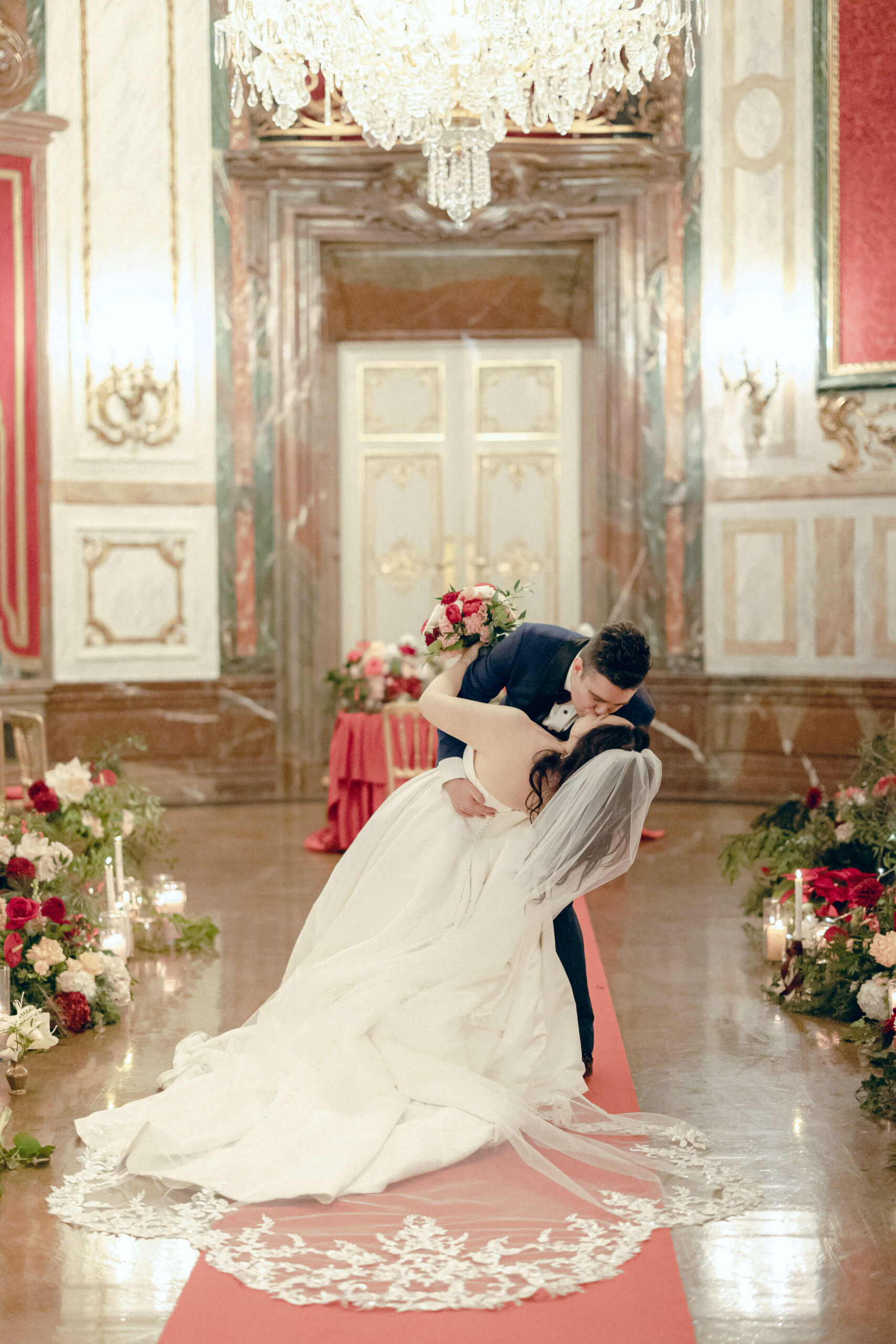 Christmas destination wedding Palais Daun-Kinsky Vienna by Liliia Chuba