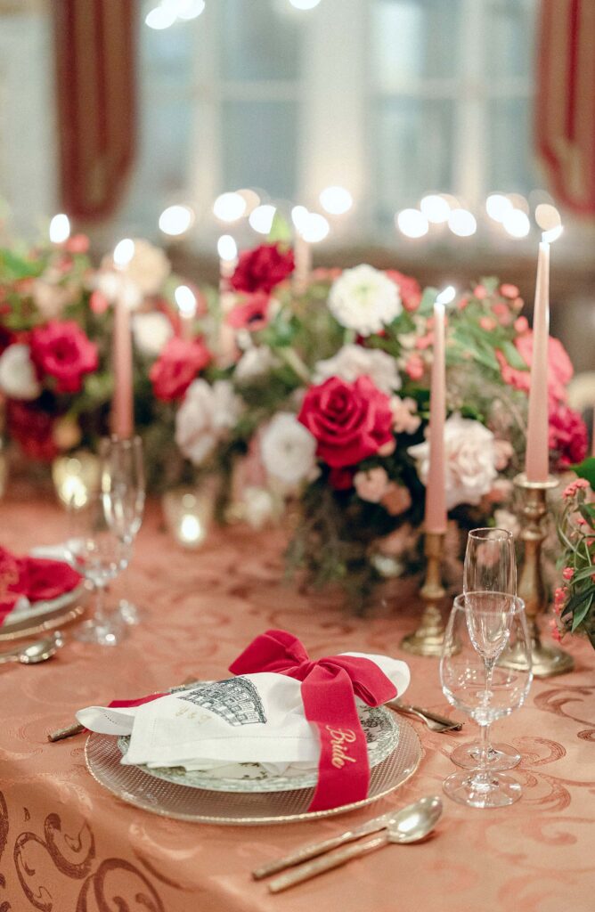 Christmas wedding dinner Palais Daun-Kinsky Vienna