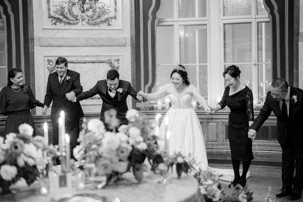 Christmas wedding dinner Palais Daun-Kinsky Vienna