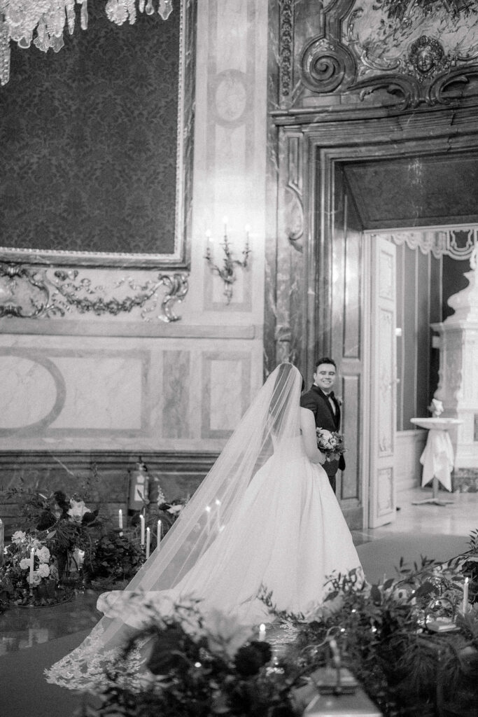 Christmas wedding dinner Palais Daun-Kinsky Vienna